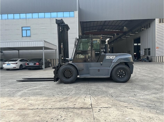 Full Cabin 12 Ton Powerful Heavy Lift Forklift With Air Conditioner