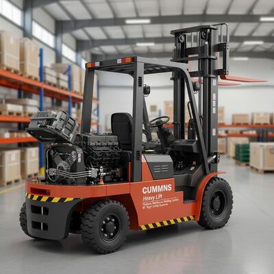FD120 12 Ton Diesel Heavy Duty Forklift Truck Yuchai Engine 3.0g Mast Container Handling