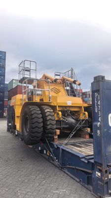 28 Ton Timber Yard Heavy Duty Forklift Truck Handling Long Log Bundles