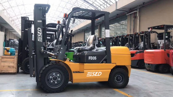 3m FD35 ISUZU 4JGP Engine 3.5 Ton Pneumatic Tire Forklift