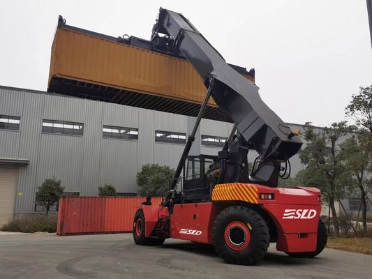 71400 Kgs Service Weight Container Lift Stacker with Kessler L102 Steering Axle