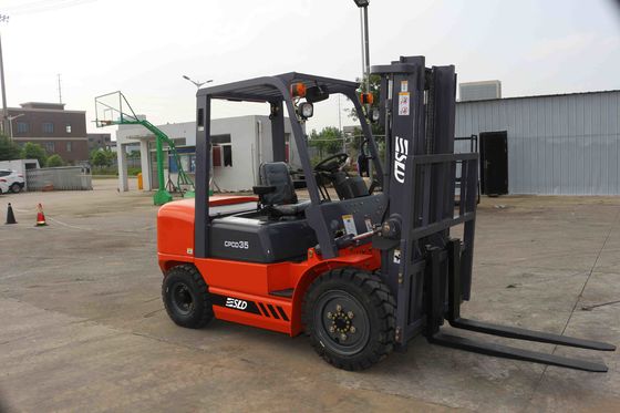 3.5 Ton Diesel Forklift Two Stage Free Lift Mast 3m Wide View