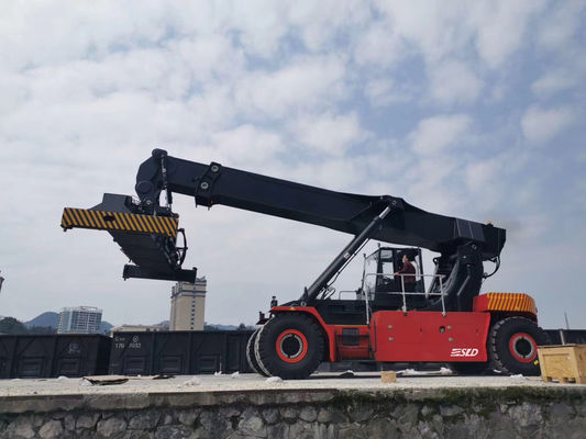 Container Reach Stacker with CUMMINS QSM11-330 Engine New Kessler L102 Axle ZF 5WG261 AUTO