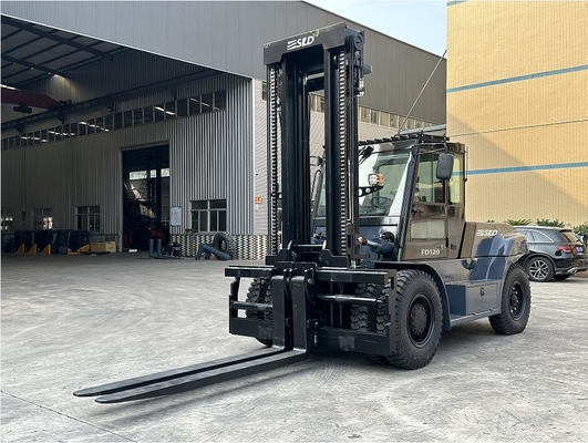 Full Cabin 12 Ton Powerful Heavy Lift Forklift With Air Conditioner