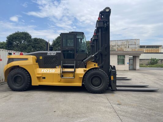 Container Handling 25 Ton High Lift Diesel Forklift Truck FD250 6000mm Mast