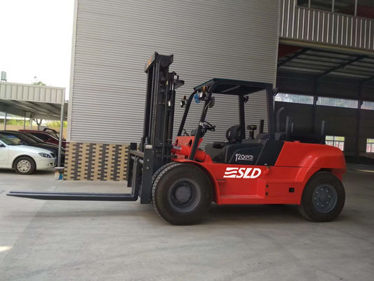 FD120 3000mm Mast lifting 12000kgs 12 Ton Heavy Fork Lift Truck