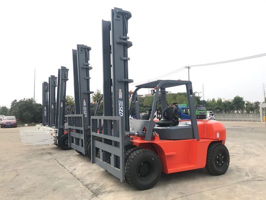FD70 6m 7 Ton Diesel Forklift Truck With Full Free Triplex