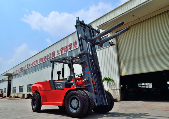 3000mm FD100 Material Handling 10t Diesel Forklift Truck
