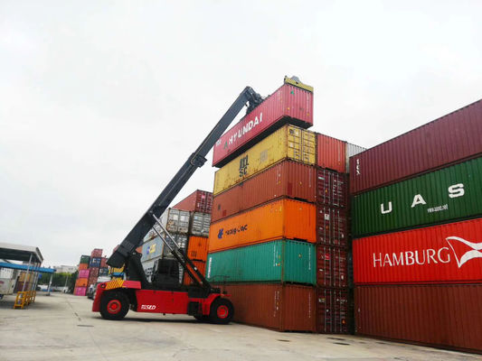 Cummins Engine 45 Ton Container Reach Stacker For Shipping Ports