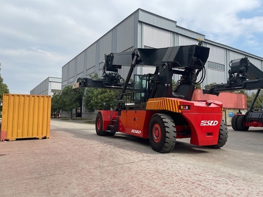 Red Container Reach Stacker Product  Service Weight 71400 Kgs Unload